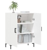 VidaXL Dressoir 69,5x34x90 cm bewerkt hout wit