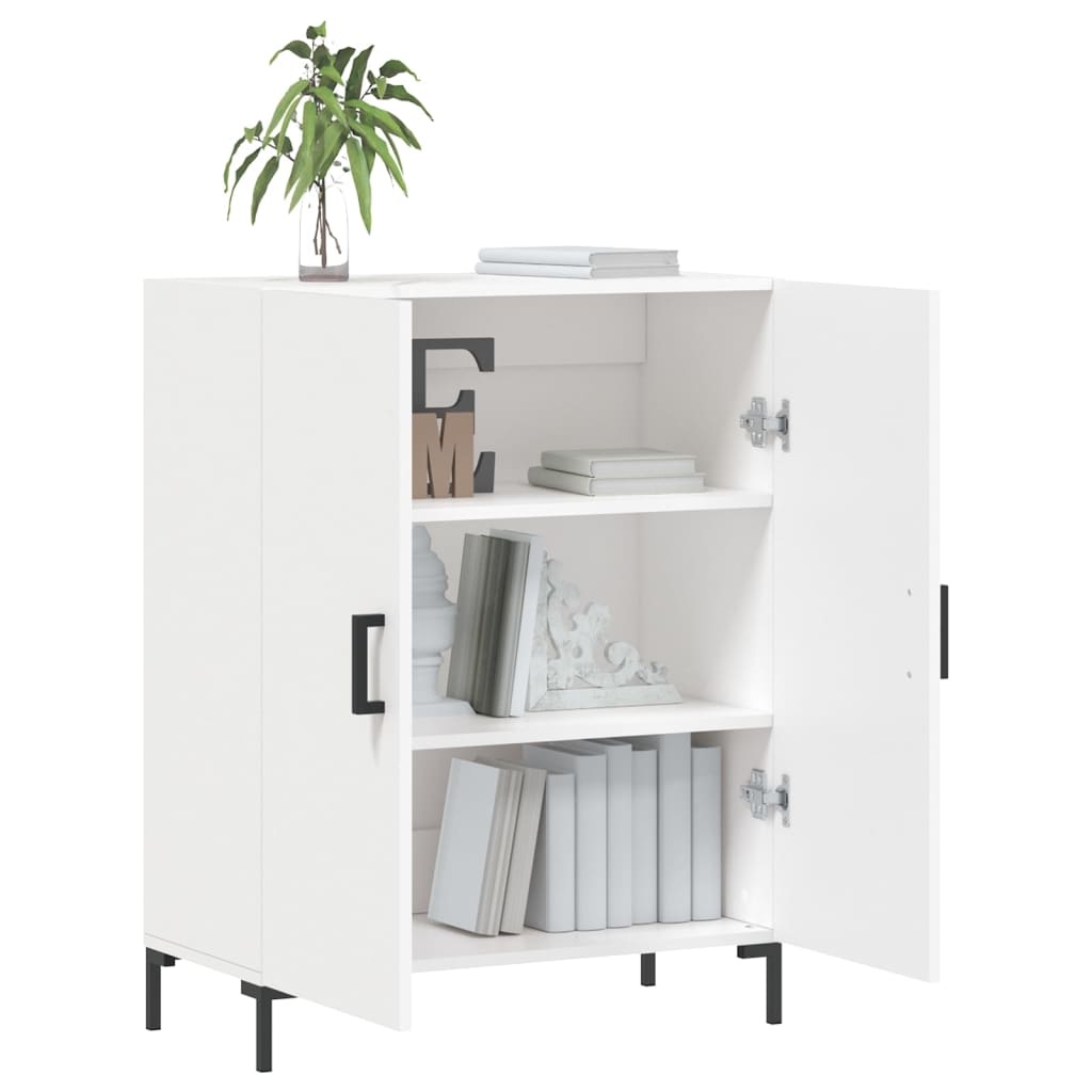 VidaXL Dressoir 69,5x34x90 cm bewerkt hout wit