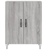 VidaXL Dressoir 69,5x34x90 cm bewerkt hout grijs sonoma eikenkleurig