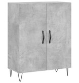 VidaXL Dressoir 69,5x34x90 cm bewerkt hout betongrijs