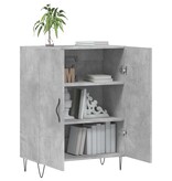 VidaXL Dressoir 69,5x34x90 cm bewerkt hout betongrijs