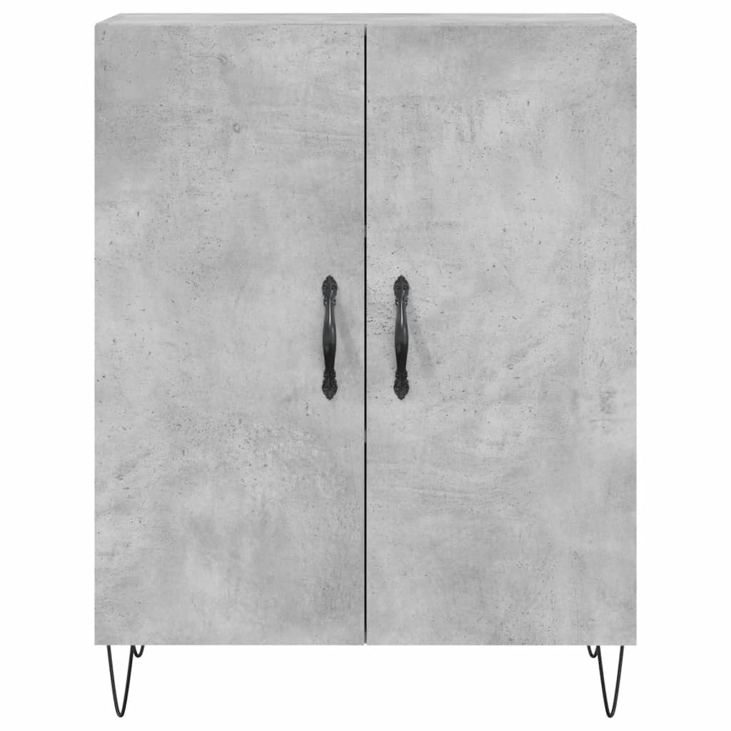 VidaXL Dressoir 69,5x34x90 cm bewerkt hout betongrijs