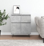 Dressoir 60x35x70 cm bewerkt hout betongrijs