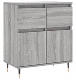 VidaXL Dressoir 60x30x75 cm bewerkt hout grijs sonoma eikenkleurig