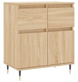 VidaXL Dressoir 60x35x70 cm bewerkt hout sonoma eikenkleurig