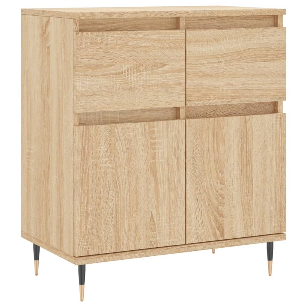VidaXL Dressoir 60x35x70 cm bewerkt hout sonoma eikenkleurig