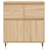 VidaXL Dressoir 60x35x70 cm bewerkt hout sonoma eikenkleurig