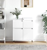 VidaXL Dressoir 60x35x70 cm bewerkt hout wit