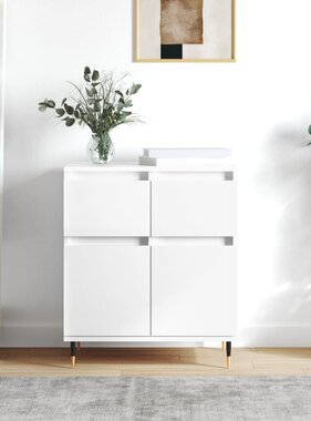 VidaXL Dressoir 60x35x70 cm bewerkt hout wit
