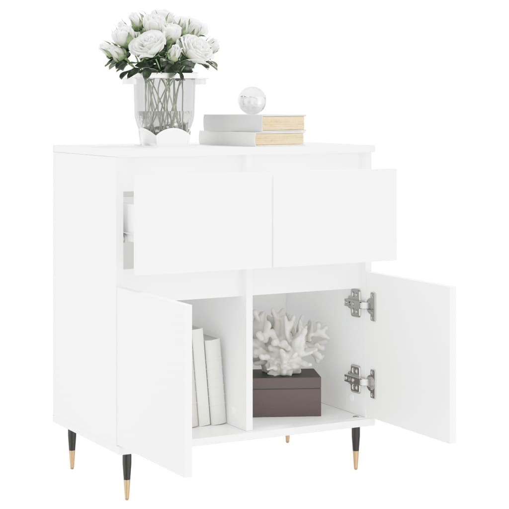 VidaXL Dressoir 60x35x70 cm bewerkt hout wit