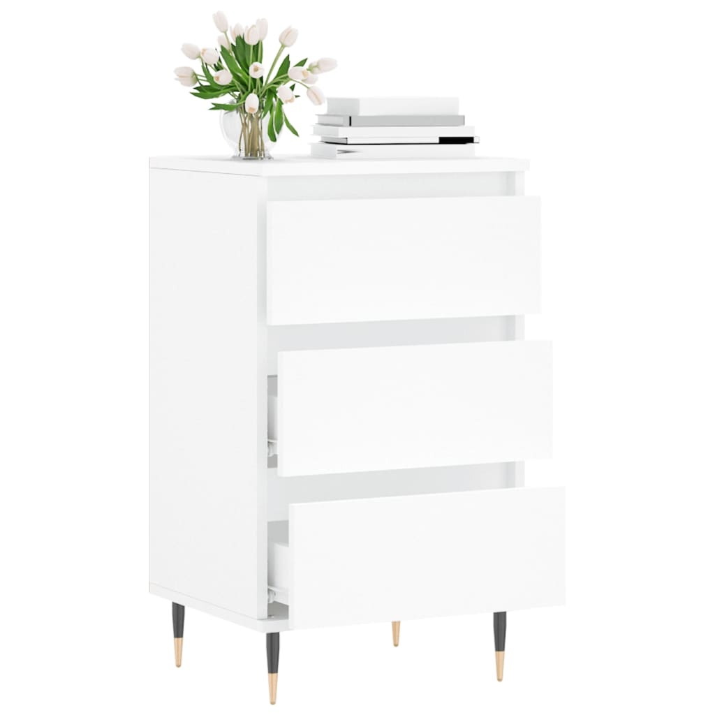 VidaXL Dressoir 40x35x70 cm bewerkt hout wit