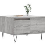 VidaXL Salontafel 55x55x36,5 cm bewerkt hout grijs sonoma eikenkleurig
