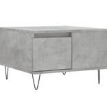 VidaXL Salontafel 55x55x36,5 cm bewerkt hout betongrijs