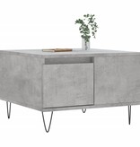VidaXL Salontafel 55x55x36,5 cm bewerkt hout betongrijs