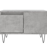 VidaXL Salontafel 55x55x36,5 cm bewerkt hout betongrijs