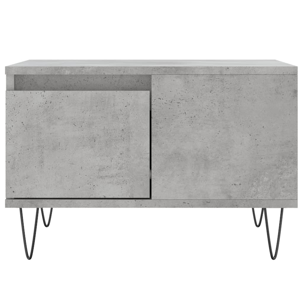 VidaXL Salontafel 55x55x36,5 cm bewerkt hout betongrijs