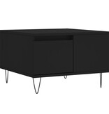 VidaXL Salontafel 55x55x36,5 cm bewerkt hout zwart