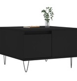 VidaXL Salontafel 55x55x36,5 cm bewerkt hout zwart