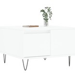 VidaXL Salontafel 55x55x36,5 cm bewerkt hout wit