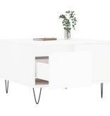 VidaXL Salontafel 55x55x36,5 cm bewerkt hout wit