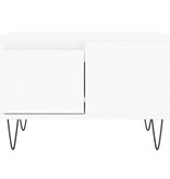 VidaXL Salontafel 55x55x36,5 cm bewerkt hout wit