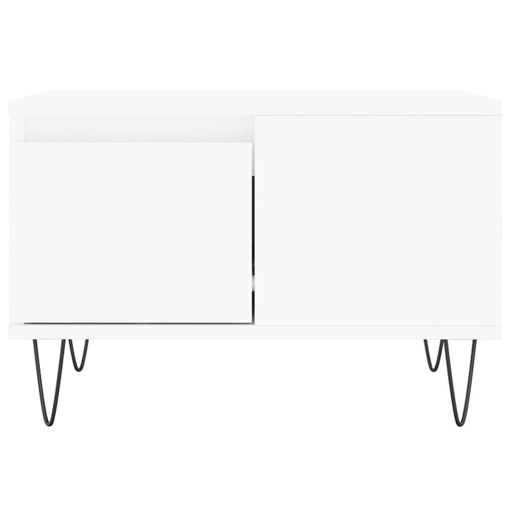 VidaXL Salontafel 55x55x36,5 cm bewerkt hout wit