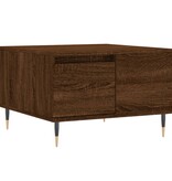 VidaXL Salontafel 55x55x36,5 cm bewerkt hout bruineikenkleurig