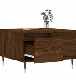 VidaXL Salontafel 55x55x36,5 cm bewerkt hout bruineikenkleurig