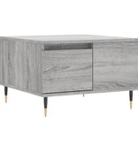 VidaXL Salontafel 55x55x36,5 cm bewerkt hout grijs sonoma eikenkleurig