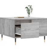 VidaXL Salontafel 55x55x36,5 cm bewerkt hout grijs sonoma eikenkleurig