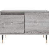 VidaXL Salontafel 55x55x36,5 cm bewerkt hout grijs sonoma eikenkleurig