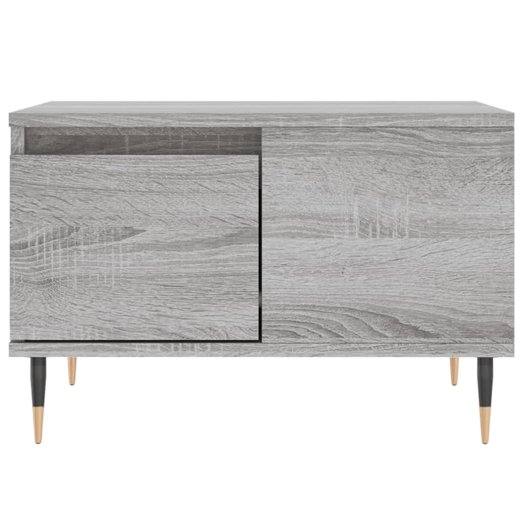 VidaXL Salontafel 55x55x36,5 cm bewerkt hout grijs sonoma eikenkleurig