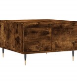 VidaXL Salontafel 55x55x36,5 cm bewerkt hout gerookt eikenkleurig