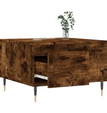 VidaXL Salontafel 55x55x36,5 cm bewerkt hout gerookt eikenkleurig