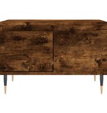 VidaXL Salontafel 55x55x36,5 cm bewerkt hout gerookt eikenkleurig