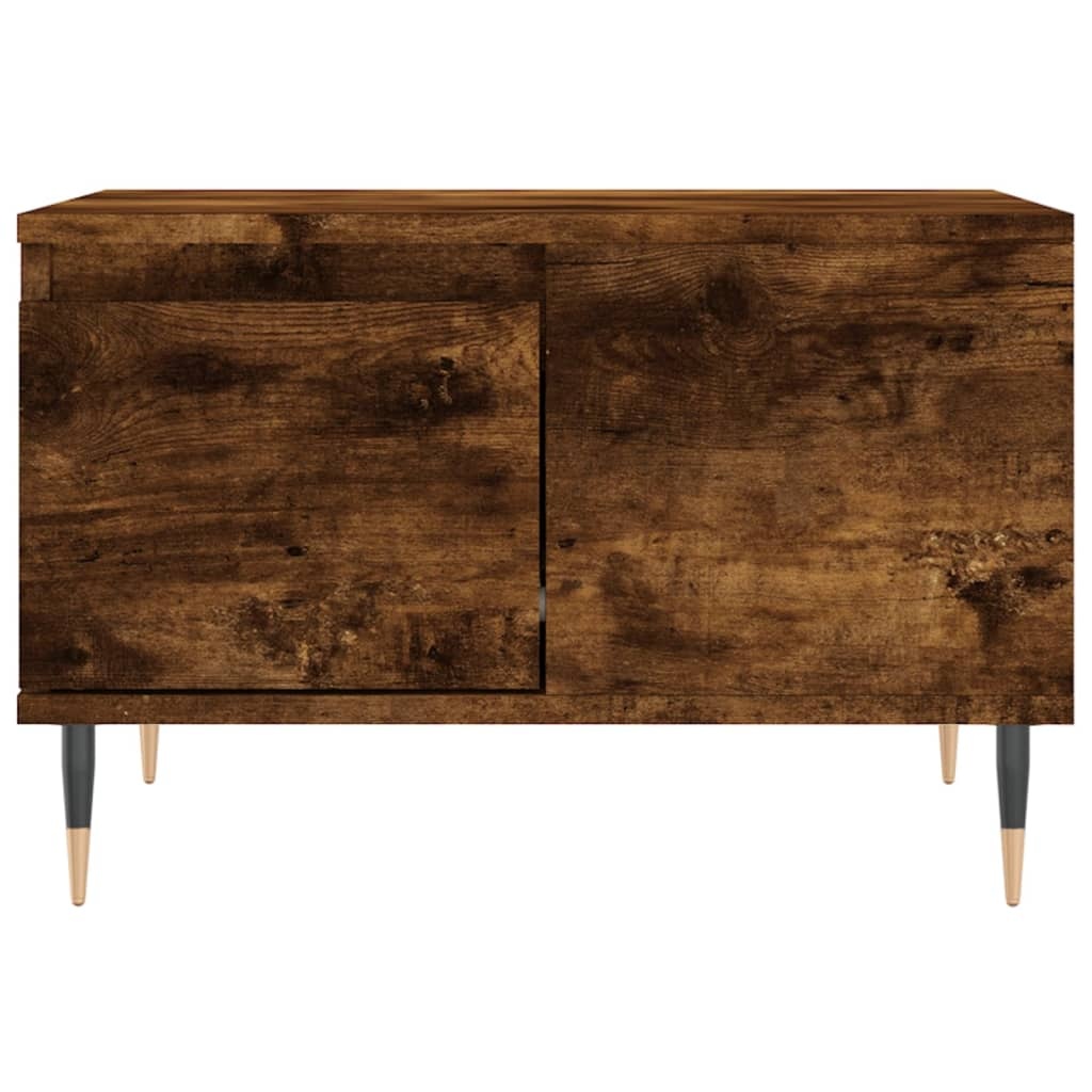 VidaXL Salontafel 55x55x36,5 cm bewerkt hout gerookt eikenkleurig