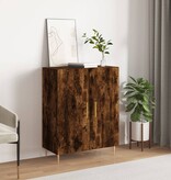 VidaXL Dressoir 69,5x34x90 cm bewerkt hout gerookt eikenkleurig