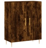 VidaXL Dressoir 69,5x34x90 cm bewerkt hout gerookt eikenkleurig