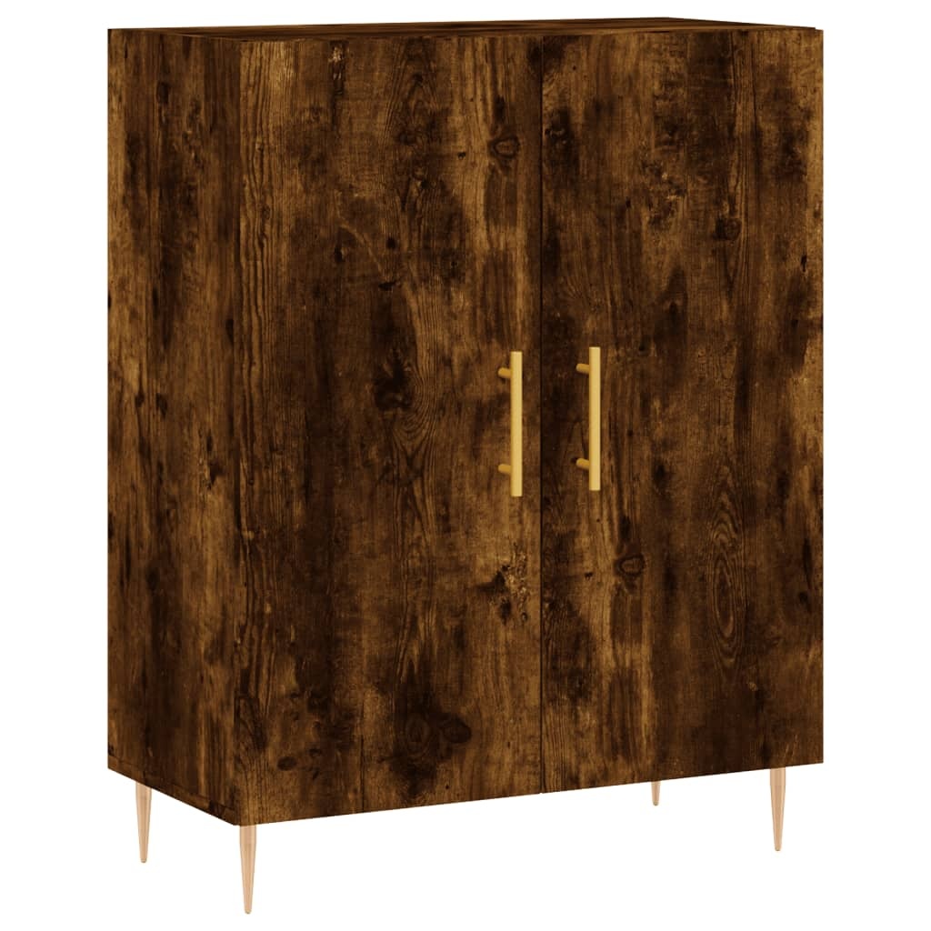 VidaXL Dressoir 69,5x34x90 cm bewerkt hout gerookt eikenkleurig