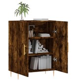 VidaXL Dressoir 69,5x34x90 cm bewerkt hout gerookt eikenkleurig