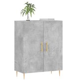 VidaXL Dressoir 69,5x34x90 cm bewerkt hout betongrijs