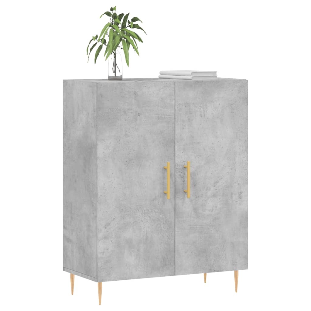 VidaXL Dressoir 69,5x34x90 cm bewerkt hout betongrijs