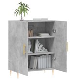 VidaXL Dressoir 69,5x34x90 cm bewerkt hout betongrijs