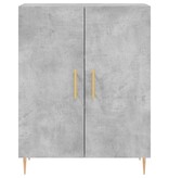 VidaXL Dressoir 69,5x34x90 cm bewerkt hout betongrijs