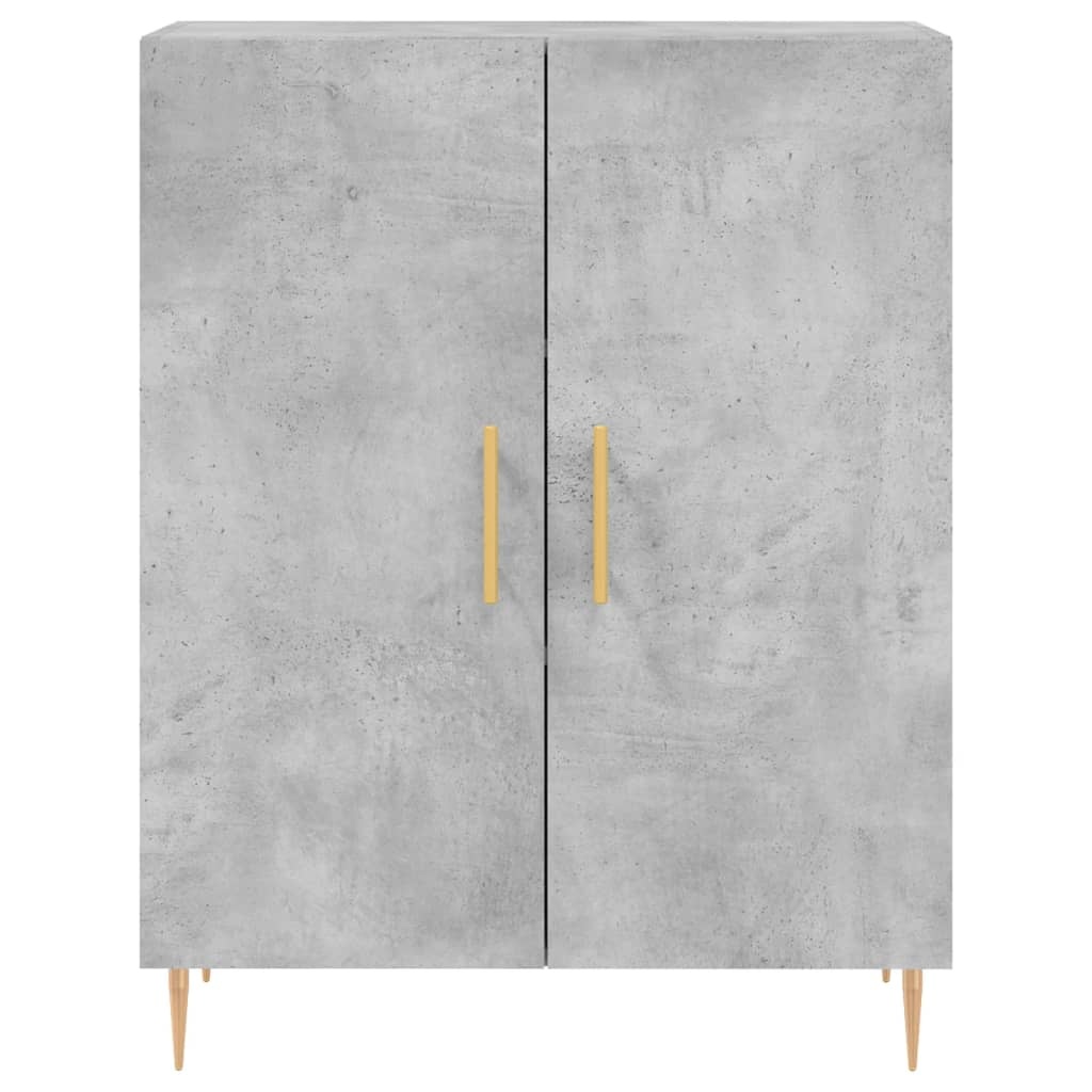 VidaXL Dressoir 69,5x34x90 cm bewerkt hout betongrijs