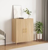 VidaXL Dressoir 69,5x34x90 cm bewerkt hout sonoma eikenkleurig