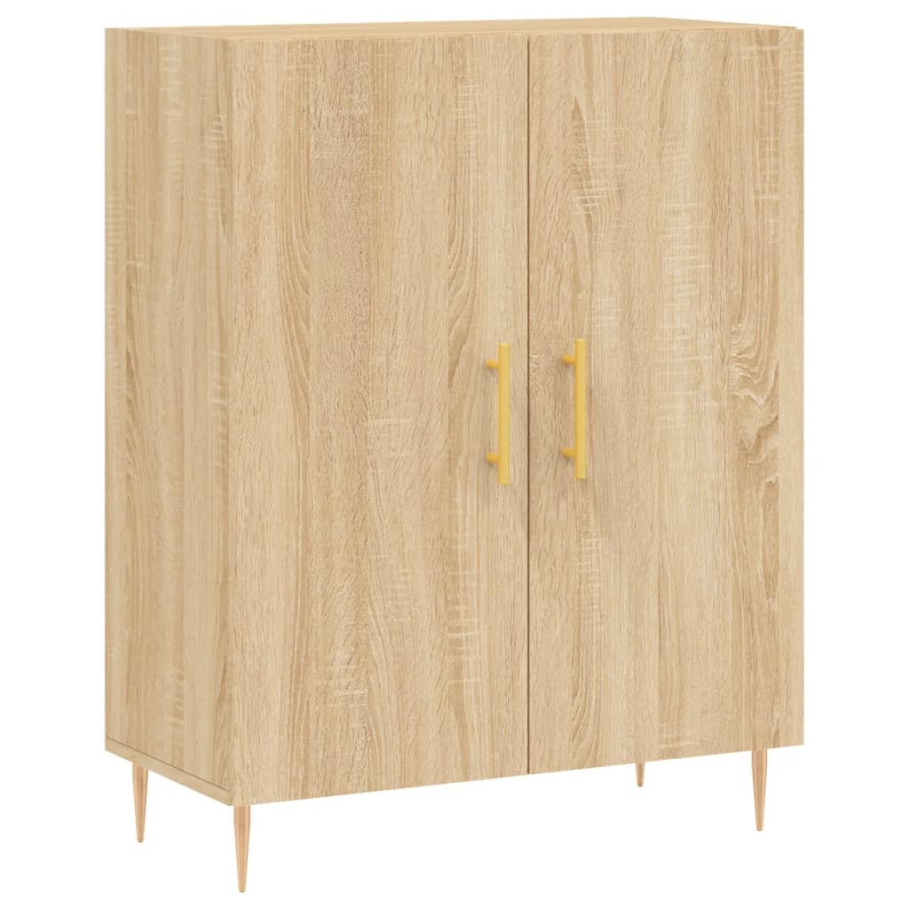 VidaXL Dressoir 69,5x34x90 cm bewerkt hout sonoma eikenkleurig