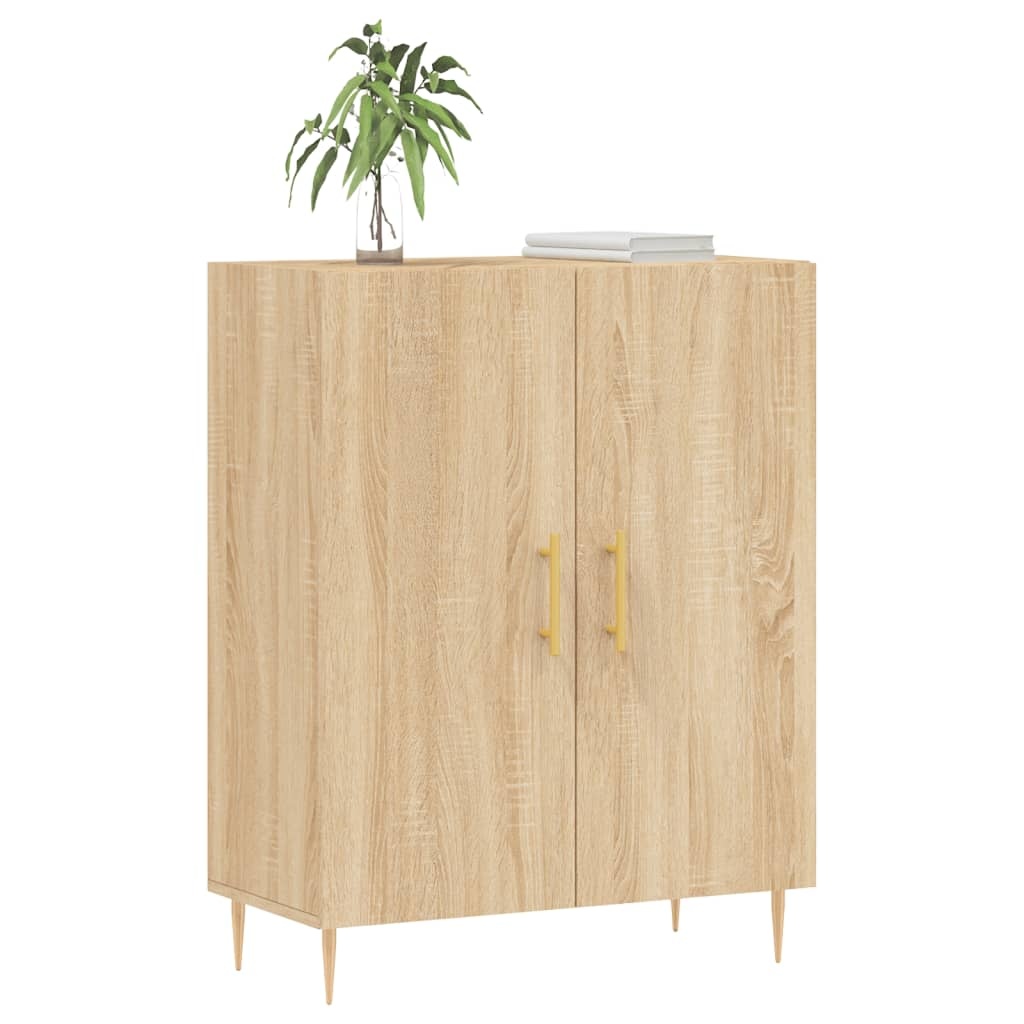 VidaXL Dressoir 69,5x34x90 cm bewerkt hout sonoma eikenkleurig