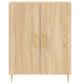 VidaXL Dressoir 69,5x34x90 cm bewerkt hout sonoma eikenkleurig