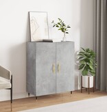 VidaXL Dressoir 69,5x34x90 cm bewerkt hout betongrijs